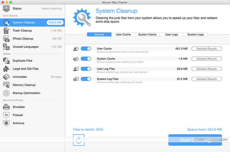 mac cleaner nettoyer fichiers cache