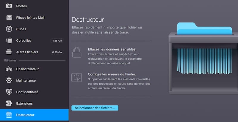 outil destructeur cleanmymac