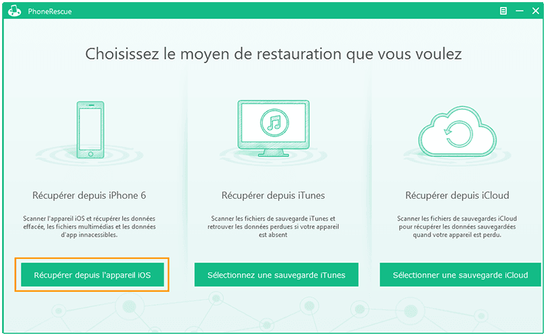 restauration fichiers phonerescue