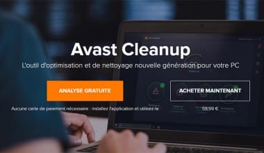 avast cleanup nettoyage optimisation
