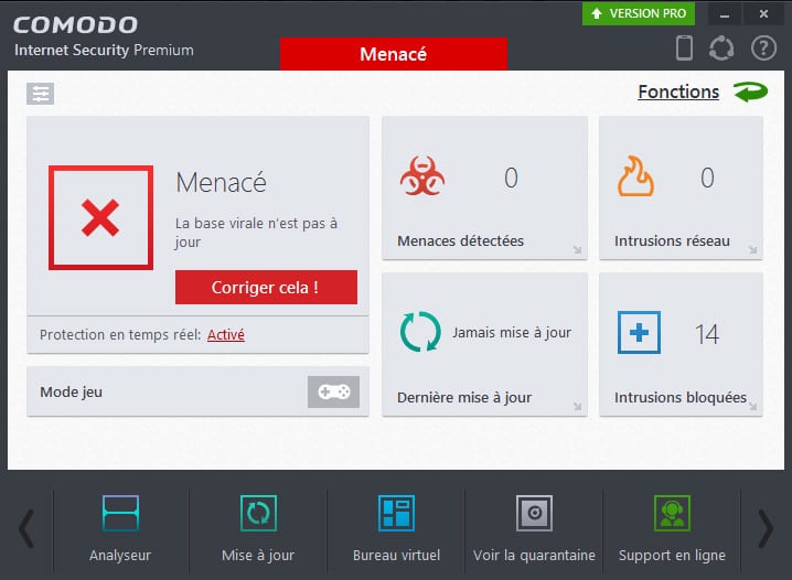 comodo detection menaces