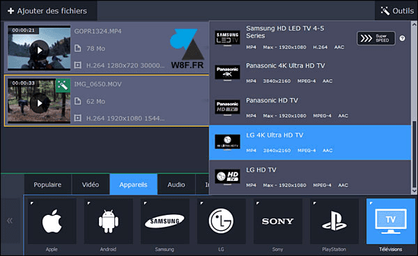movavi converter fonctionnalites