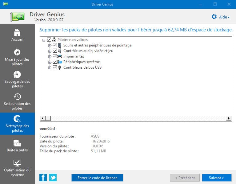nettoyage pilotes driver genius