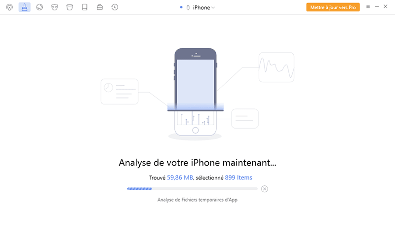 phoneclean analyse iphone