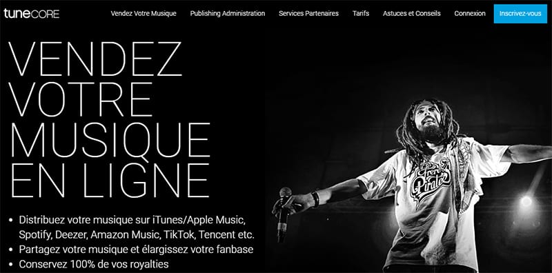 tunecore distributeur digital musique