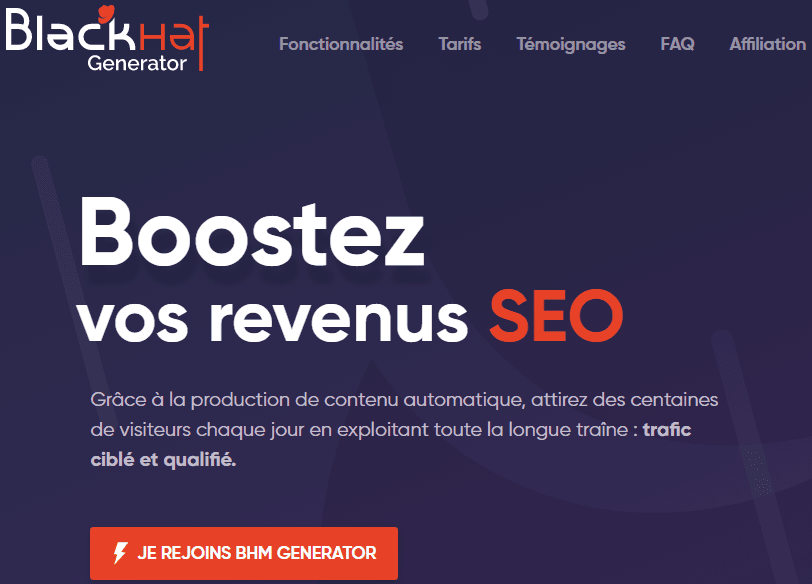 bhm generator referencement blackhat