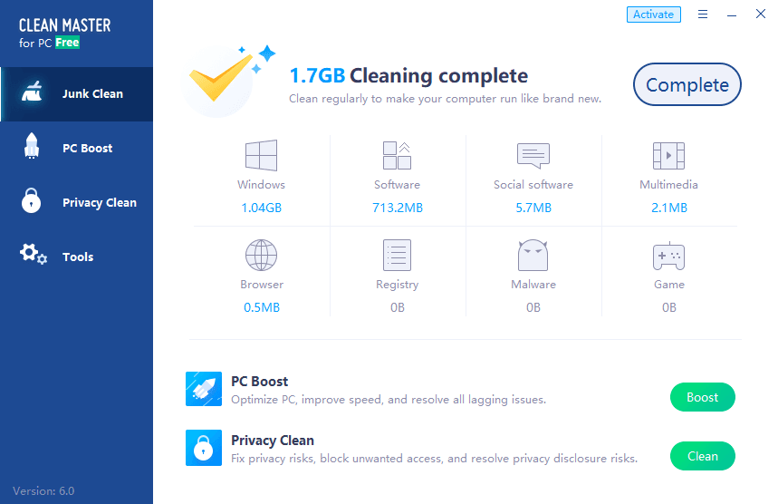 cleanmaster supprimer fichiers inutiles