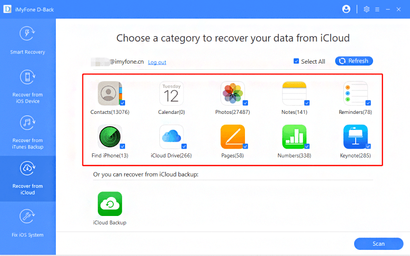 avis imyfone d back recuperer donnees icloud