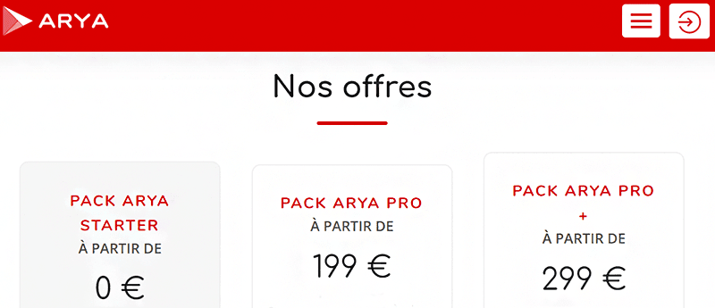 packs arya trading avis