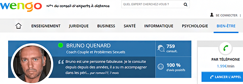 profil expert wengo avis