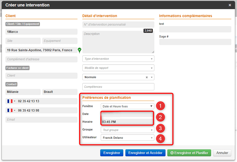 synchroteam planification intervention