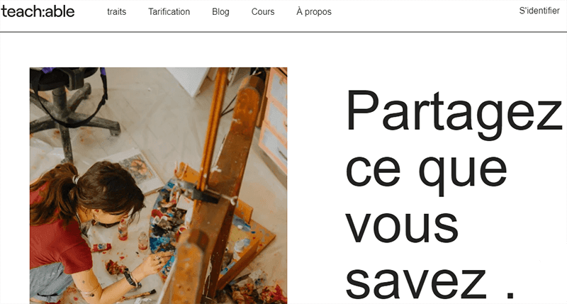 teachable plateforme formation en ligne